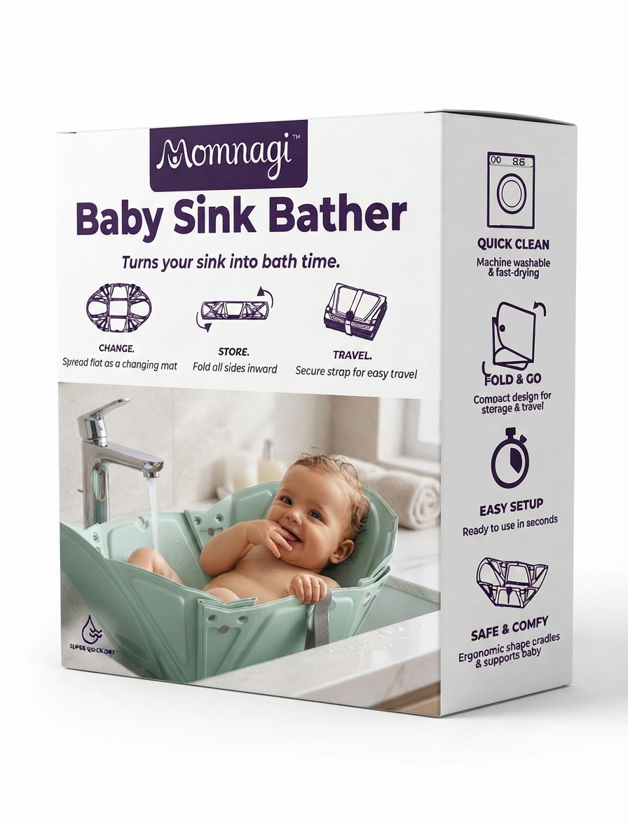 Features: quick clean, fold and go, easy setup, safe and comfy ergonomic shape