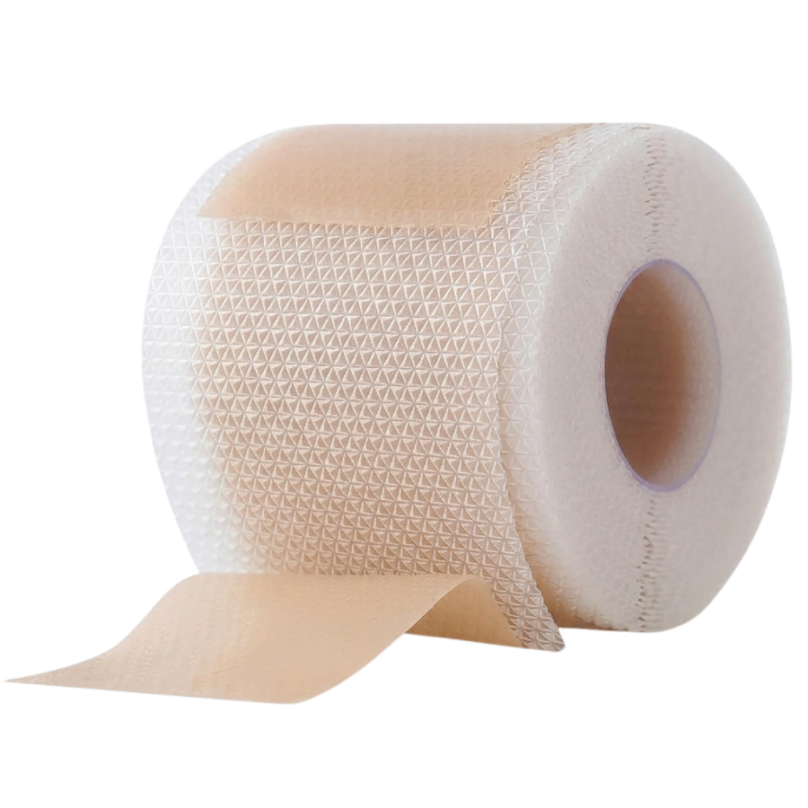 Close-up of the Momnagi silicone scar tape roll and its textured surface